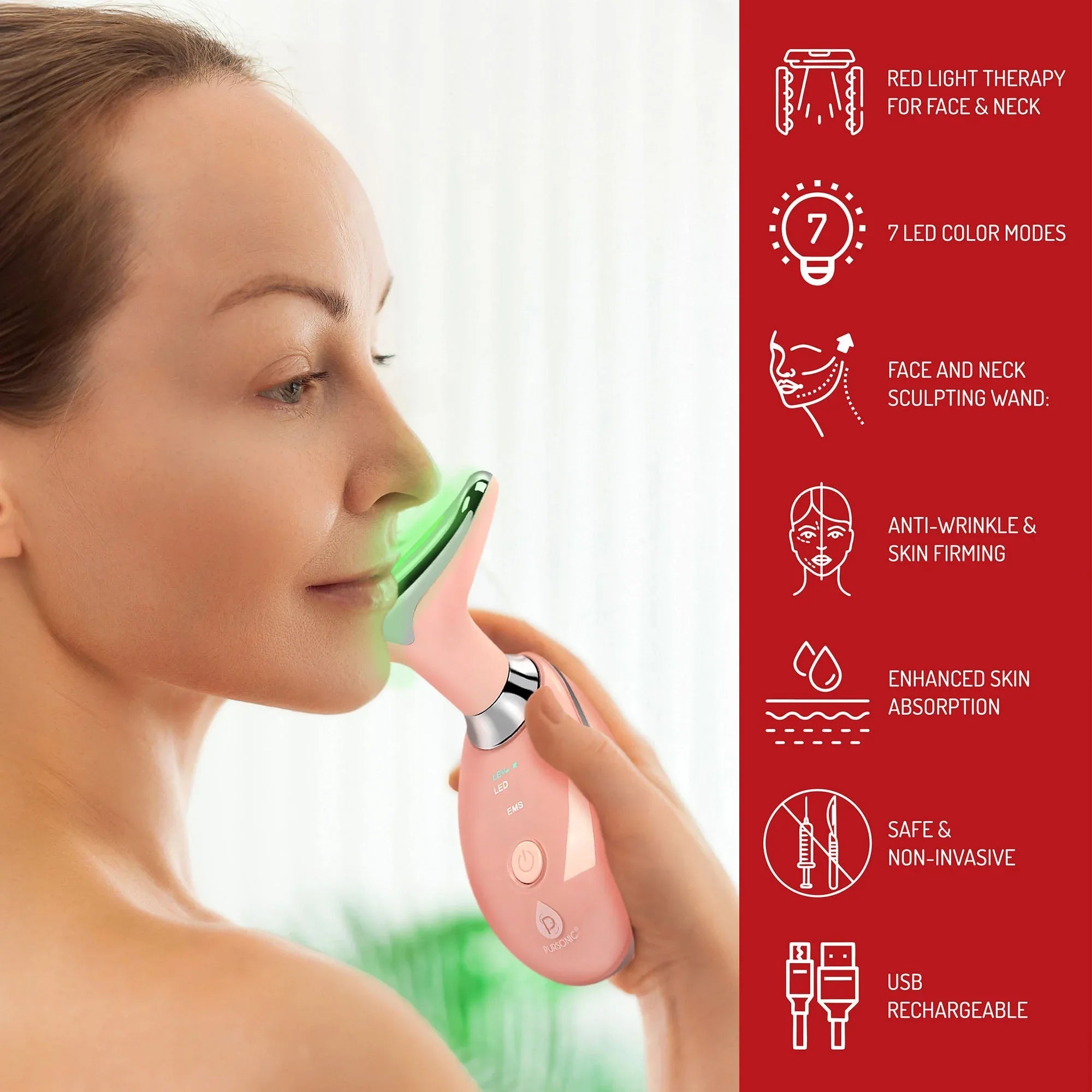 Pursonic Éclat Suprême: Spa LED 3-en-1 à Domicile - Eclat-Lifestyle