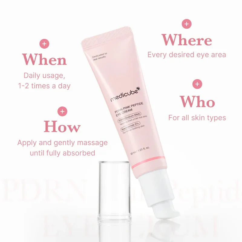 medicube PDRN Pink Peptide Eye Serum 30ml - Eclat-Lifestyle
