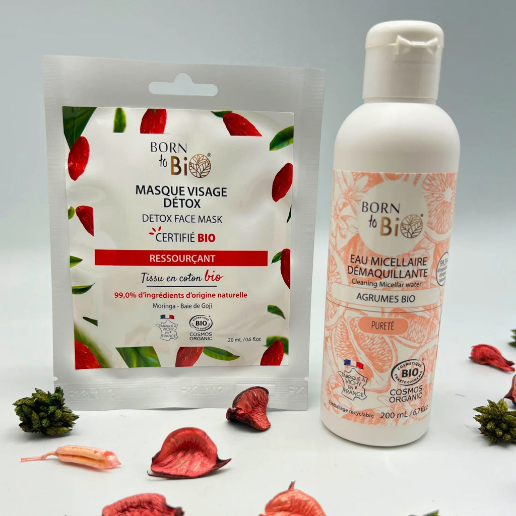 Masque visage Détox en coton - Certifié Bio - Eclat-Lifestyle