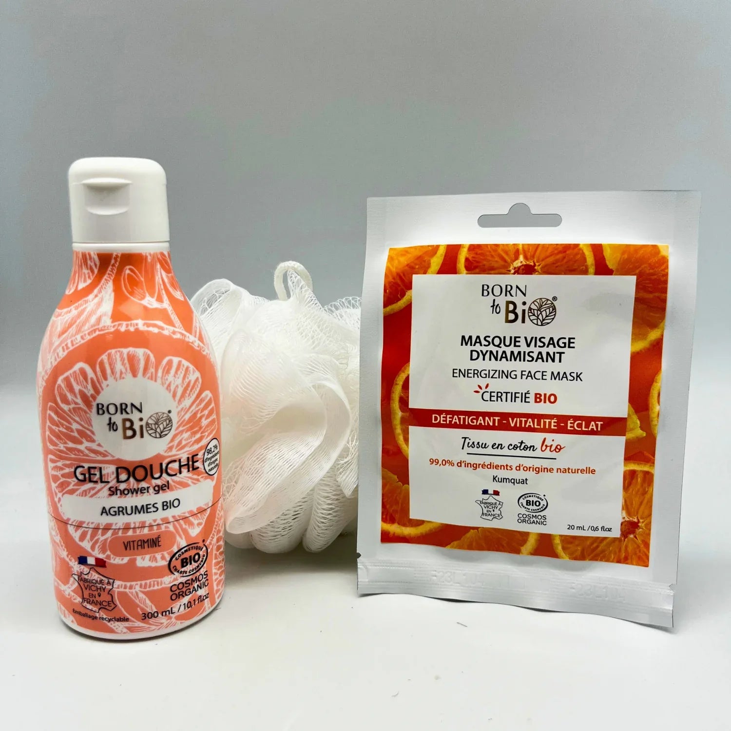 Masque visage Dynamisant en coton - Certifié Bio - Eclat-Lifestyle