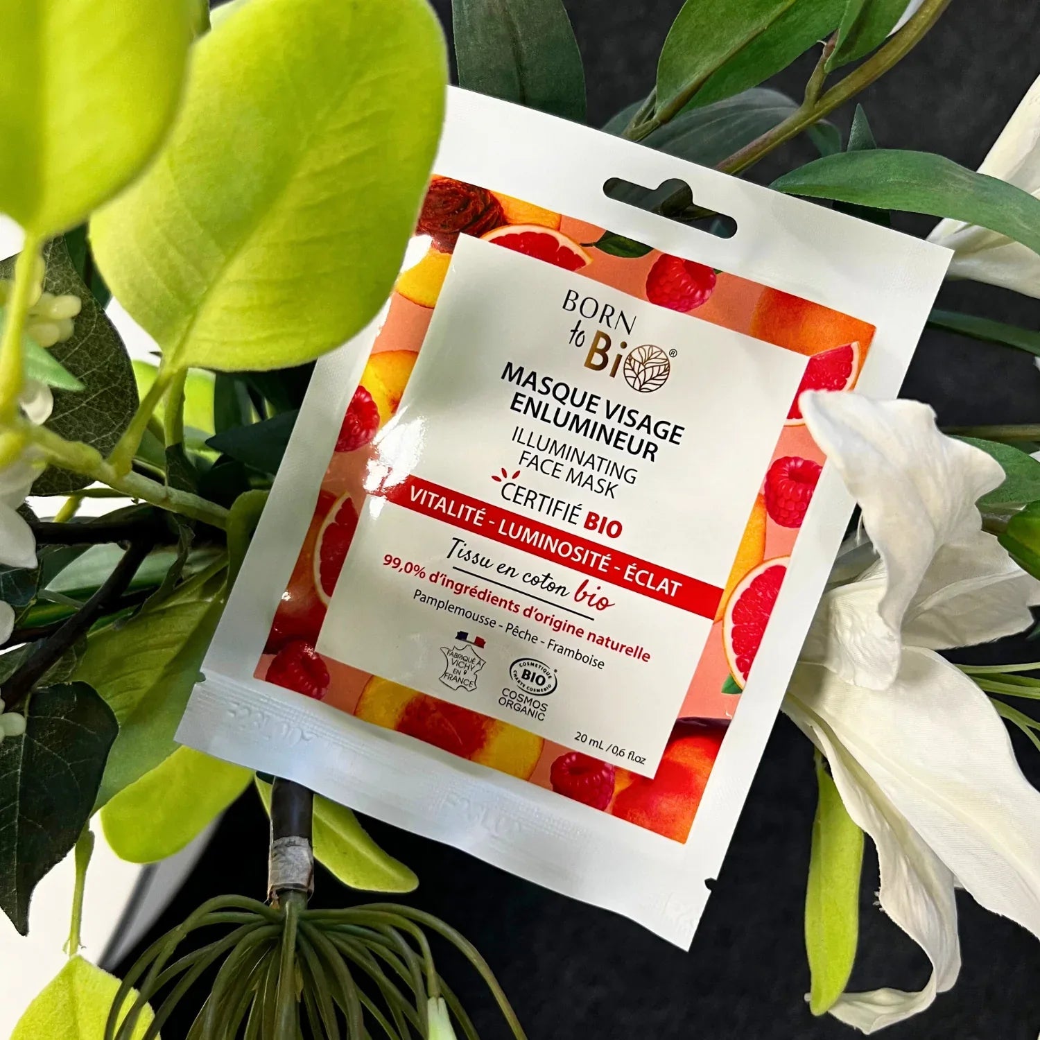 Masque visage Enlumineur en coton - Certifié Bio - Eclat-Lifestyle