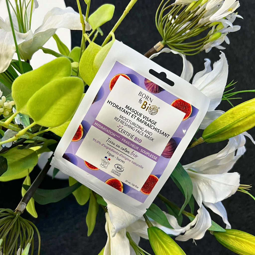 Masque visage Hydratant et Rafraîchissant en coton - Certifié Bio - Eclat-Lifestyle