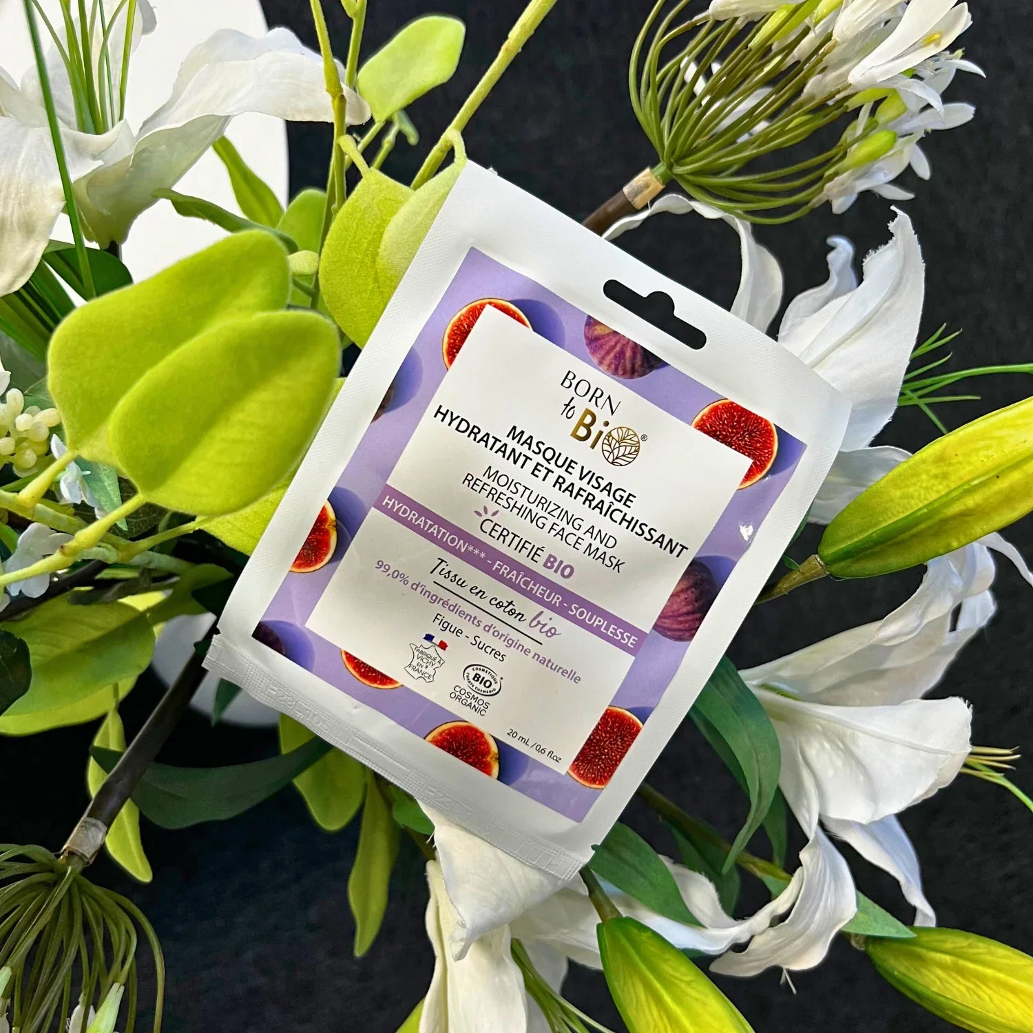 Masque visage Hydratant et Rafraîchissant en coton - Certifié Bio - Eclat-Lifestyle