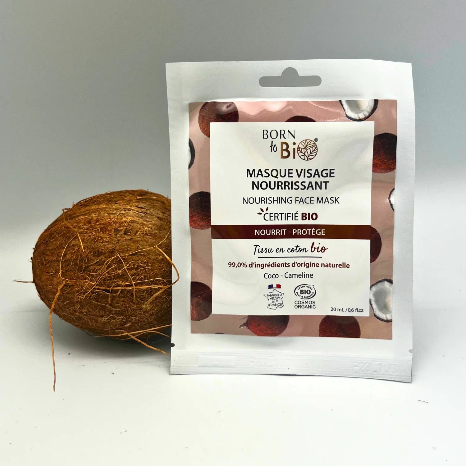 Masque visage Nourrissant en coton - Certifié Bio - Eclat-Lifestyle