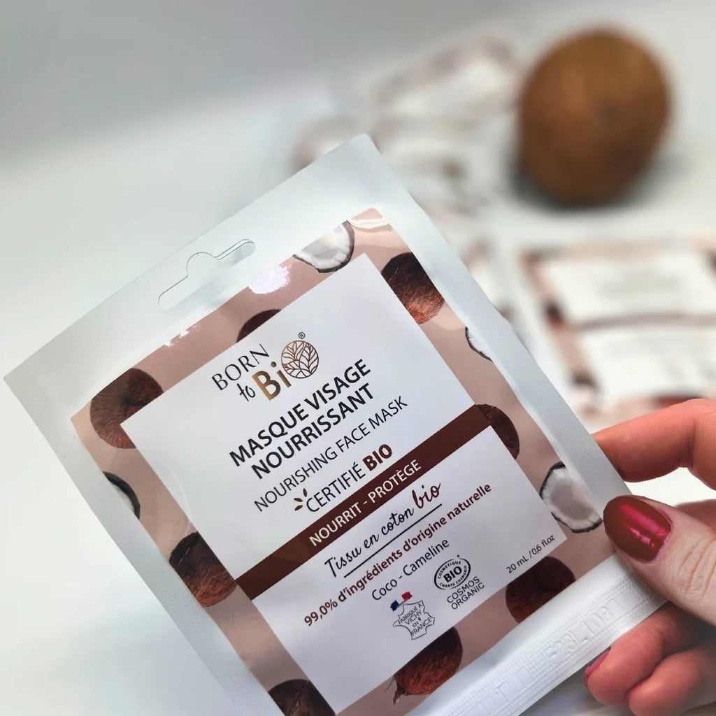 Masque visage Nourrissant en coton - Certifié Bio - Eclat-Lifestyle