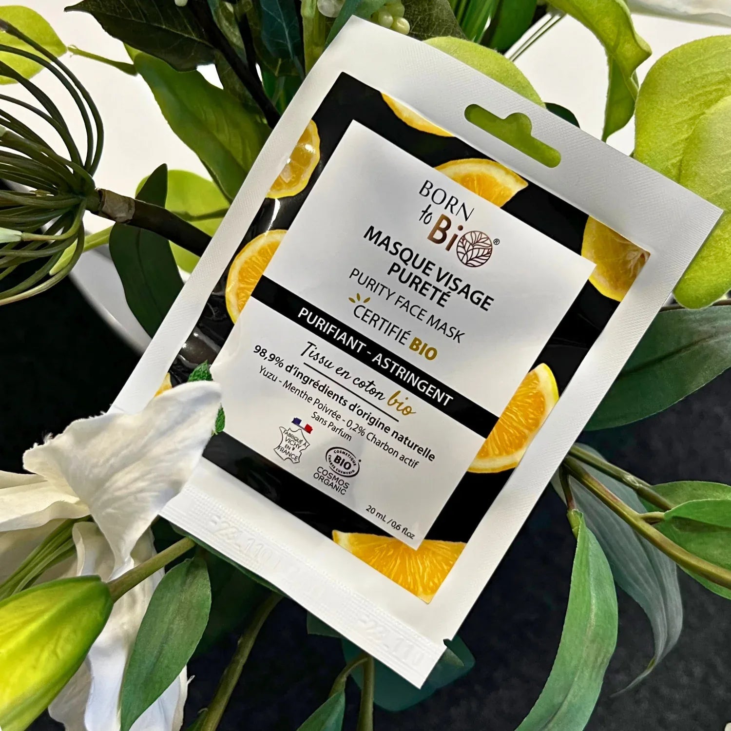 Masque visage Pureté en coton - Certifié Bio - Eclat-Lifestyle