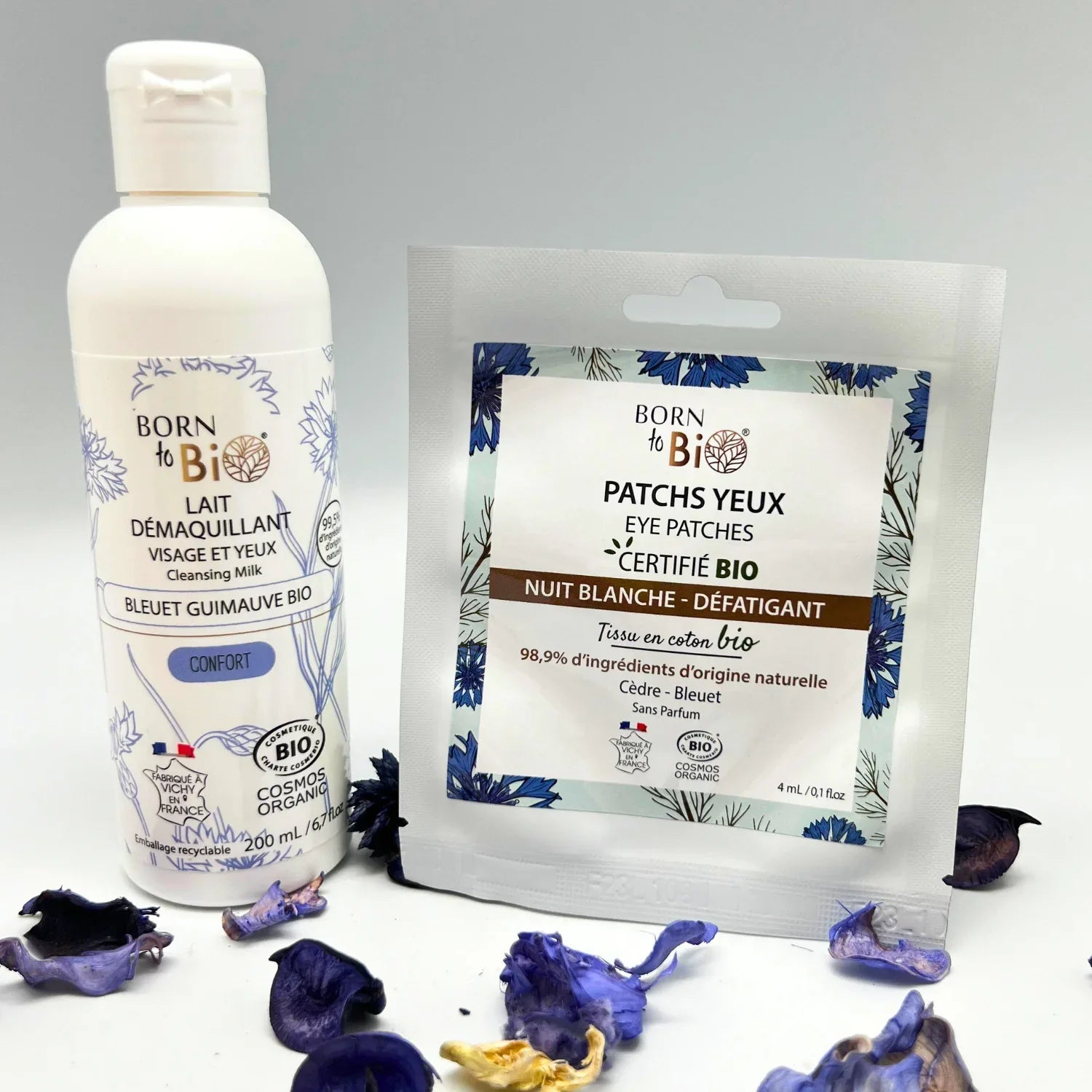 Patchs pour les yeux Nuit Blanche en coton - Certifiés Bio - Eclat-Lifestyle